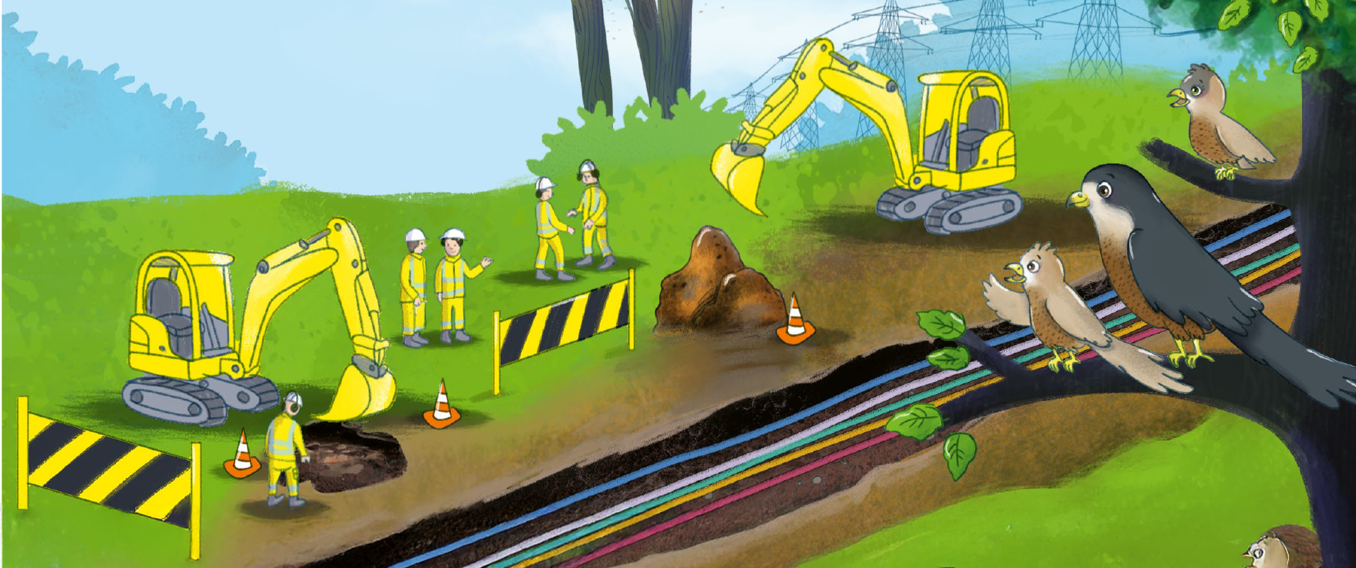 Frieda & Falco unterwegs mit dem Strom